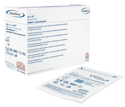 Produktbild von 750 MaiMed porefix transparent Wundschnellverband | steril | 20 x 10 cm