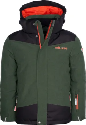 Zdjęcie produktu dla Kurtka zimowa dziecięca Trollkids Kids Norefjell Jacket ocieplana wodoodporna zielona (132-322)
