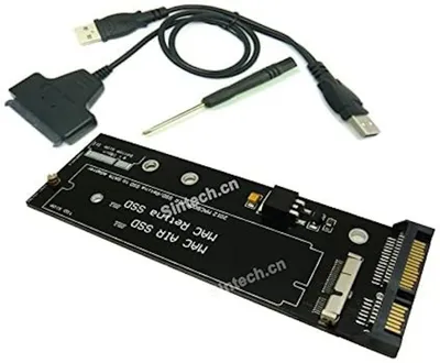 Produktbild von Sintech 7+17Pin zu SATA Adapter mit USB Kabel,Kompatibel mit SSD von 2012 Jahr MacBook Air/PRO Retina
