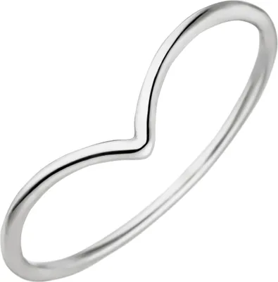 Produktbild von Gr. 52 Damen Ring schmal 585 Gold Weißgold Weißgoldring
