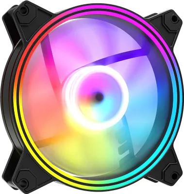Obrázek produktu pro Ventilátor MODECOM Volcano Apex ARGB 120 mm, černý, 1400 ot./min, PWM, adresovatelné RGB osvětlení