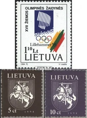 Produktbild von Briefmarken Litauen 1994 Mi 547,553-554 (kompl.Ausg.) postfrisch Winterspiele
