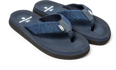 Produktbild von BRASILERAS Herren Zehensandalen mit rutschfester Sohle bequem schuhe strand/schwimmbad/stadt dunkelblau 41 EU - UBPUFM