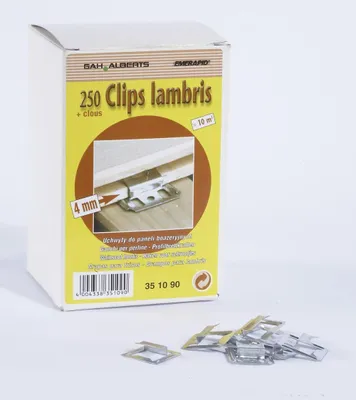 Immagine prodotto di Set di 250 clip + chiodi per boiserie