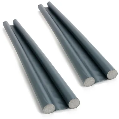 Zugluftstopper 2 Stück für Türen bis 95 cm, Doppelabdichtung