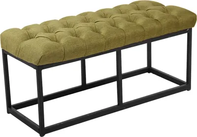 Produktbild von Sitzbank Amun Stoff Schwarz 100 cm grün