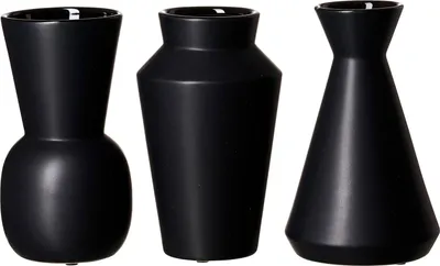 Produktbild von Ritzenhoff & Breker Kalmar Vasen-Set 20 cm 3-teilig schwarz