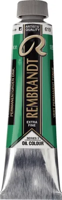 Produktbild von Rembrandt Ölfarbe Tube 40 ml Permanentgrün Dunkel 619