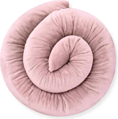 Produktbild von Bebeloo Stillkissen alergiker Bettkissen Body Pillow Körperkissen Pregnancy Pillow Bettrolle Bettschlange XXL Zierkissen Kuschelschlange Zugluftstopper (Pastellrosa, 250 cm)