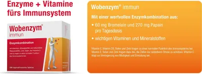 Zdjęcie produktu dla Tabletki uodparniające Wobenzym, 120 tabletek