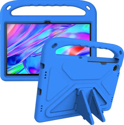 Image de Etui de protection pour Lenovo Tab M10 Plus 3rd Gen 10.6", étui enfant léger en EVA avec poignée et support Bleu