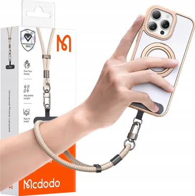 Obrázok produktu pre Mcdodo Náramok na telefón s univerzálnou vložkou, pevný, hrubý, béžový, 6 mm