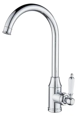 Immagine prodotto di Miscelatore da cucina in stile vintage, cromato, della linea Heritage Manor, modello CR-9001-HM, marca Aquanello