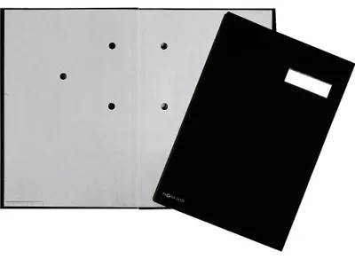 Produktbild von PAGNA Unterschriftsmappe 24192-44 Eco-Einband Löschkarton 20tlg. sw