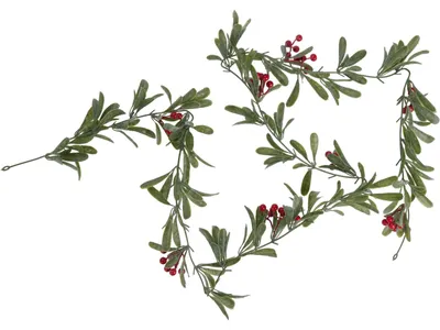 Produktbild von Deko-Girlande mit roten Beeren, 180 cm