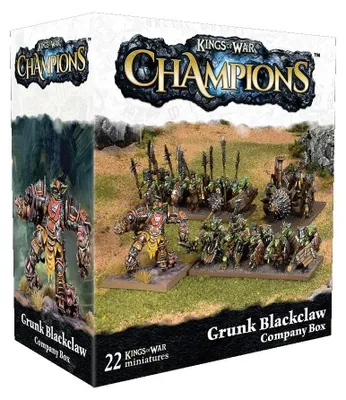 Zdjęcie produktu dla Asmodee Kings of War: Champions - Grunk Blackclaw Company Box, Figura