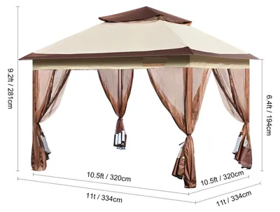 Produktbild von Gazebo-Zelt – Gartenpavillon – Campingzelt – Überdachung – Pavillon – Faltbare Partyzelte – Zelte