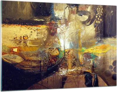 Produktbild von Bilder auf glas - Abstraktion modern - 120x80cm - Glasbilder - Wandbilder - Kunstdruck - zum Aufhängen bereit - Wanddekoration aus Glas - Glas Bilder - Wandbild auf Glas - Einteilig - GAA120x80-3483