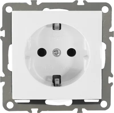 Produktbild von Schuko Steckdose 230V Unterputz QUADRA weiß