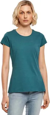 Produktbild von Build Your Brand Basic Kurzarm-t-shirt Grün M Damen Grün M