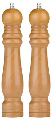 Produktbild von ALPINA Pfeffer- und Salzmühle Wood, verstellbares Mahlwerk, 25 cm hoch