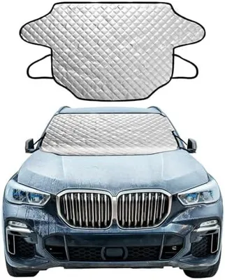Produktbild von Frontscheibenabdeckung Winterabdeckung Sonnenschutz Faltbare 195x125 cm für Auto SUV PKW gegen Schnee EIS Frost Staub UV-Schutz
