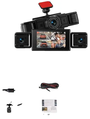 Obrázok produktu pre Dashcam s 360° záberom, nočným videním a 64G pamäťovou kartou