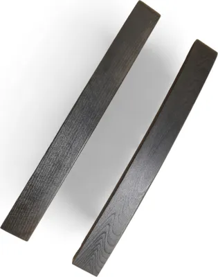 Produktbild von 2x Ersatzarmlehnen Grau HOLZ massiv Armlehne Hochlehner Stuhl Klappstuhl Gartenstuhl Massiv Neu