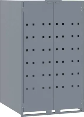 Obrázok produktu pre vidaXL Box na odpadky pre 1 odpadkový kôš sivý 69x79x117 cm oceľ