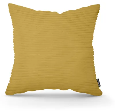 Productafbeelding van Sierkussen breed ribfluweel Honingeiken 45 × 45 cm