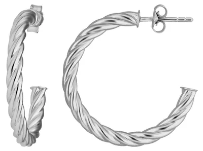 Creolen-Halbcreolen-Kordel-aus-925-Silber-rhodiniert-26x3mm