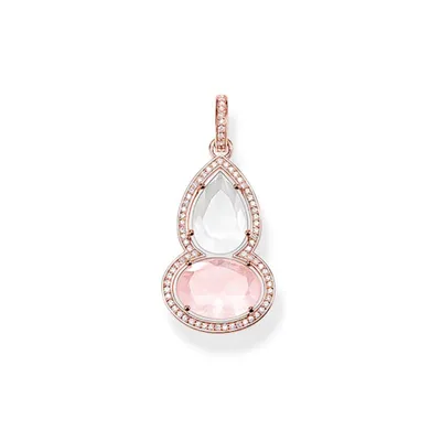 Produktbild von Thomas Sabo PE697-702-9 Ketten-Anhänger Rosenquarz Silber Rosè Vergoldet