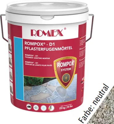 Zdjęcie produktu dla Romex ROMPOX® D1 Zaprawa do spoinowania kostki brukowej 2K Neutral 25kg