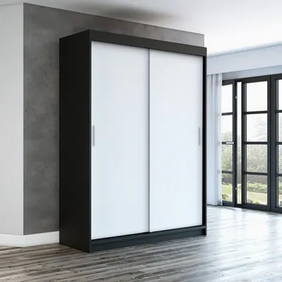 Produktbild von Schwebetürenschrank, 2-türig Schrank 160 cm mit Spiegel PAX