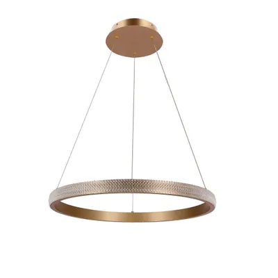 Immagine prodotto di Lampada a sospensione LED Hashim oro-trasparente 34W, bianco neutro 2800 lm, alluminio, dimensioni: 115x60x60 cm, IP20, Candellux