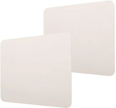 Immagine prodotto di Tappetino per mouse impermeabile, 2 mm, ultraleggero, resistente alle macchie - Beige argento - Materiale: in PVC - Ideale per l'ufficio e la casa