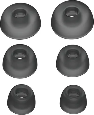 Produktbild von Jabra EarGels for Evolve2 Buds, Ohrstöpsel-Aufsätze, Silikon, Schwarz