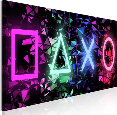 Produktbild von Modernes Wandbild i-A-0203-b-a (150x50 cm) - 1 Teilig Bilder Fotografie auf Leinwand Foto Bild Dekoration Wand Bilder Kunstdruck SPIELKONSOLE