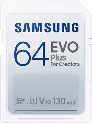 Immagine prodotto di Samsung EVO Plus MicroSDXC 130MB/S + adattatore 64GB