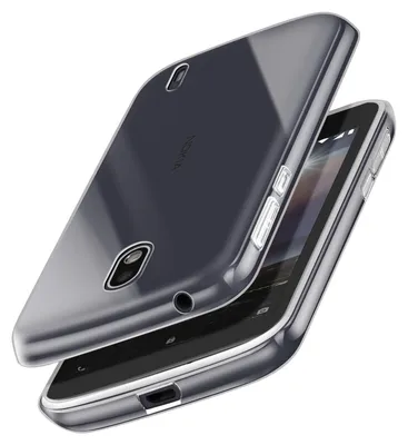 Imagen del producto de Funda protectora de silicona ultradelgada y transparente para Nokia 1