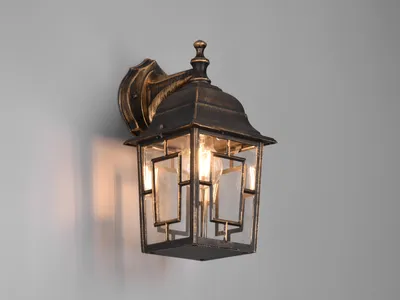 Produktbild von LED Außenwandleuchte, Wandlaterne hängend Fassadenbeleuchtung Hauswand Höhe 30cm