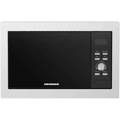 Produktbild von Heinner HMW-BI2360SS Einbau-Mikrowelle, 23L, 800W, Grill, LED, Silber/Schwarz