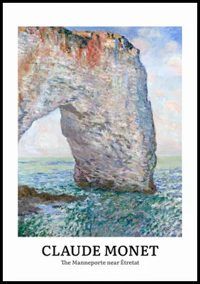 Produktbild von Poster 70x100cm Design The Manneporte, Monet Vintage für das Wohnzimmer