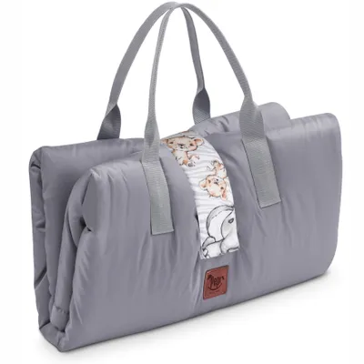 Produktbild von Pepi Picknick Decke - 120x150 - Wasserdicht Antiallergisch - Faltbar Spielmatte Krabbelmatte für Babys Kinder - Safari
