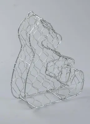 Image de Moule à buis Décoration de jardin Figure de buis Gabarit aide à la croissance , Variante:Ours assis ca.19x16x6cm