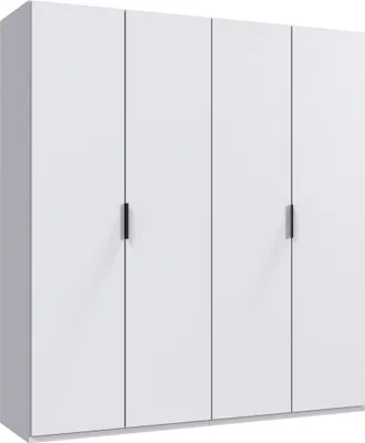 Produktbild von Falttürenschrank >OXFORD< in WEISS - 200x216x58cm (BxHxT)