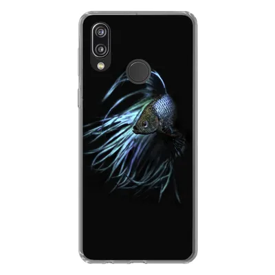 Produktbild von MuchoWow® Handyhülle Schutzhülle Hülle für Huawei P20 Lite (2020) Fische - Meerestiere - Blau - Schwarz Silikon Softcase Handy Hülle