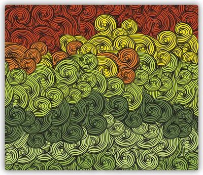 Produktbild von Tulup Glas Herdabdeckplatte Glaskeramikkochfeld-Abdeckung Spritzschutz Glasabdeckplatte Kochplattenabdeckung und Schneidebrett - Einteilig - 60x52 cm Bunte Wellen