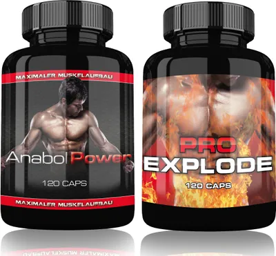 Produktbild von Anabol Power und Pro Explode Muskelaufbau Extrem Testobooster Pre Workoutbooster