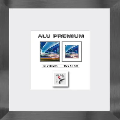 Produktbild von Aluminiumrahmen Quattro schwarz, 30 x 30 cm